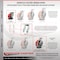 Service Caster 6'' Heavy Duty Red Poly on Cast Iron Caster with Brake and Swivel Lock CRAN-SCC-KP92S630-PUR-RS-SLB-BSL - alternate 3